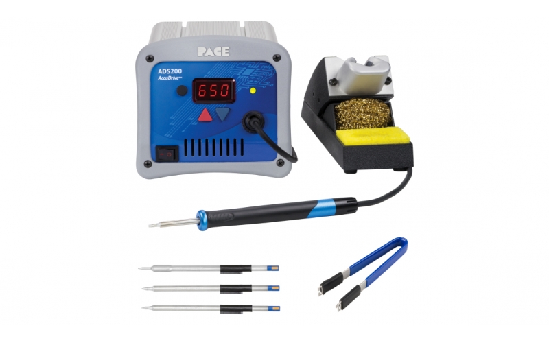 PACE ADS200 AccuDrive Soldering Station with TD-200 & 3 Tip Bundle (120V Only)