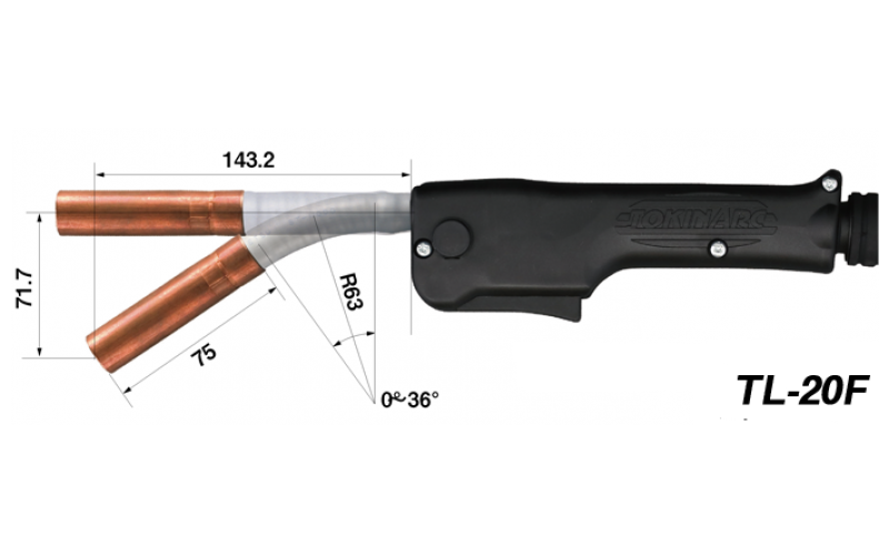 TOKINARC Semi-Automatic Torches TL- Series TL-20F