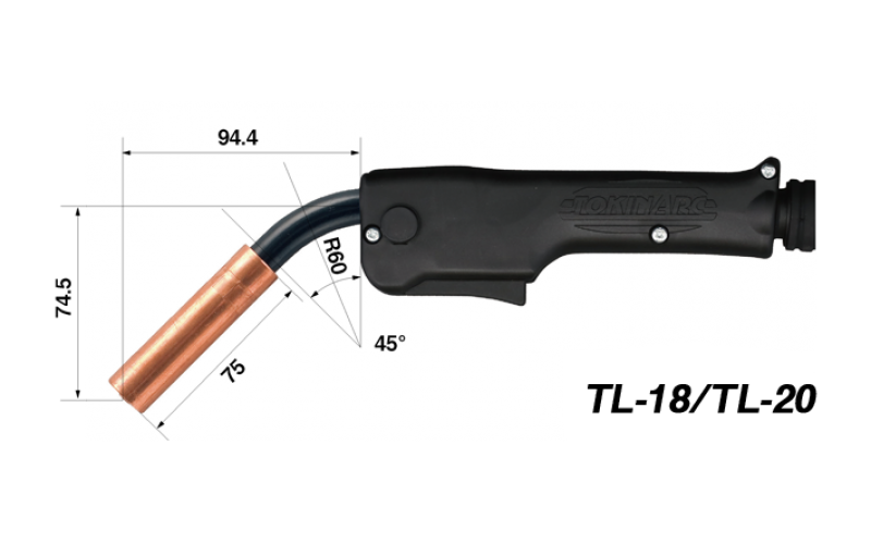 TOKINARC Semi-Automatic Torches TL- Series TL-18/TL-20