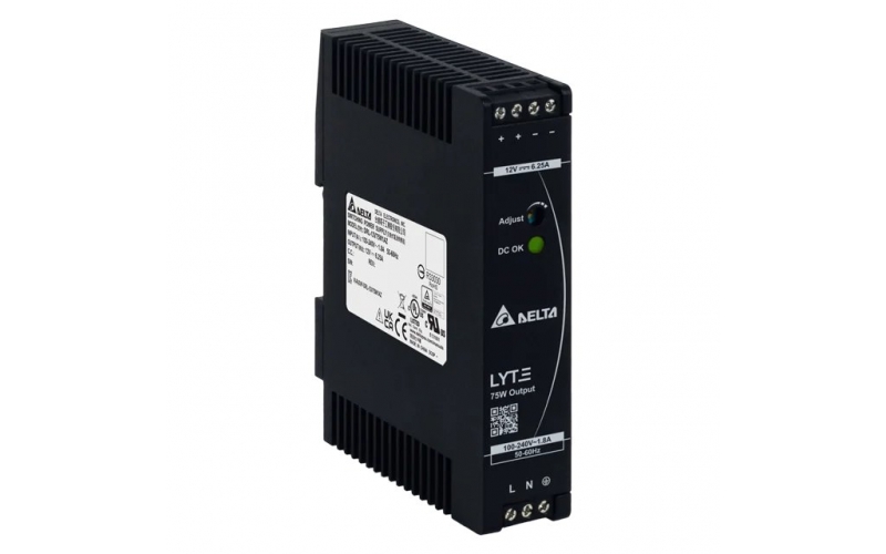 DELTA  DIN RAIL  LYTE DRL-12V75W1AZ