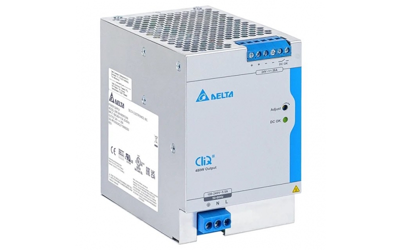 DELTA  DIN RAIL  CLIQ 3 DRP-24V480W1CBN