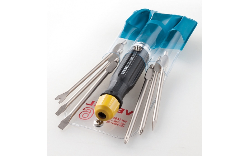 VESSEL 6-Piece Voltage Detection Screwdriver Set No.TD-1300Ｌ(for Low voltage)