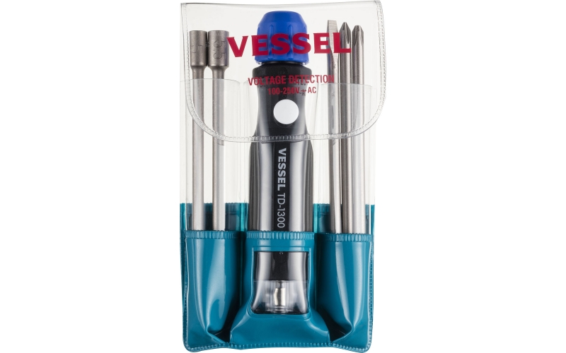 VESSEL 5-Piece Voltage Detection Screwdriver Set No.TD-1300B(for Low voltage)