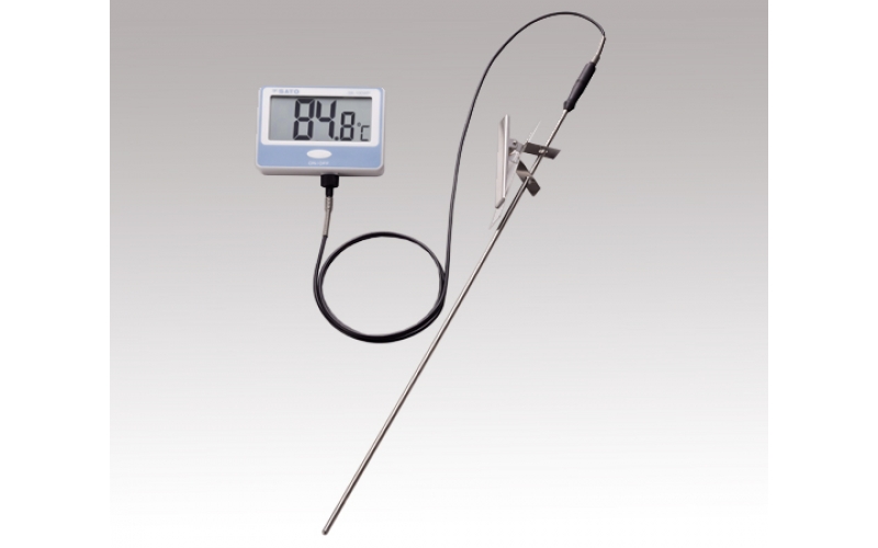 AS ONE  Wall-mounted Waterproof Digital Thermometer with Calibration Certificate　SK-100WP