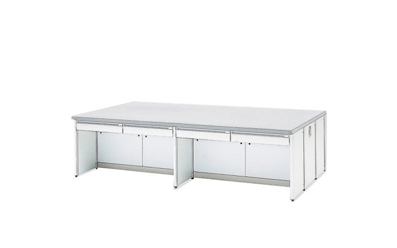 AS ONE  HBOA-1812W HBOA-1815W HBOA-2412W HBOA-2415W HBOA-3012W HBOA-3015W HBOA-3612W HBOA-3615W Central Laboratory Bench White, with Drawer, Frame Type 1800 x 1200 x 800 and others