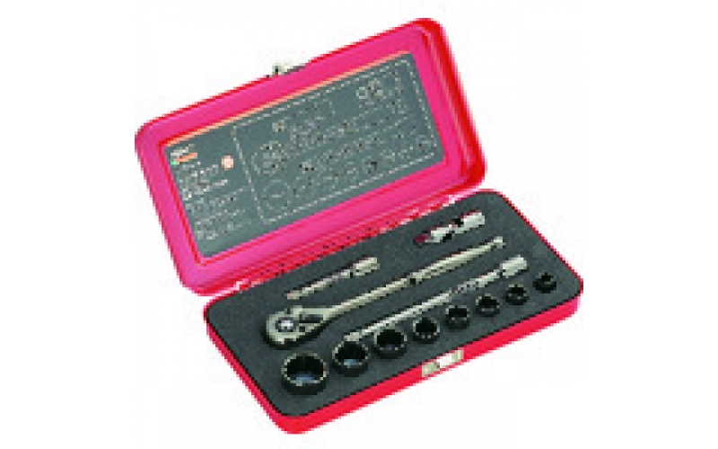 TRUSCO TSW3-12BS    Socket Wrench Set Plug-in Angle 9.5mm 12S