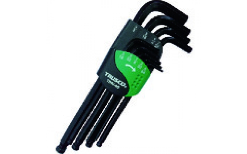 TRUSCO TBRI-9S TBRI-13S Ball Point Hexagonal Bar Wrench (inch Size) Set