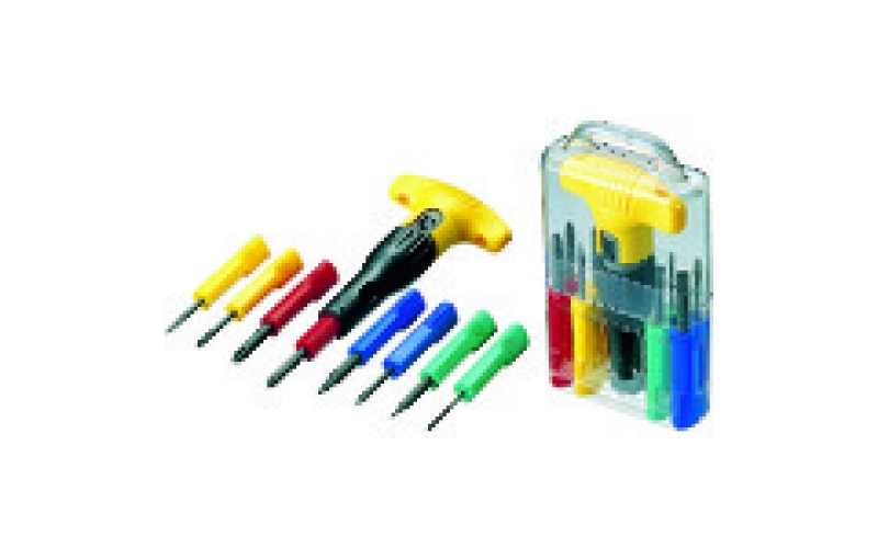 TRUSCO TRD-8S 8-piece driver set with T-type ratchet