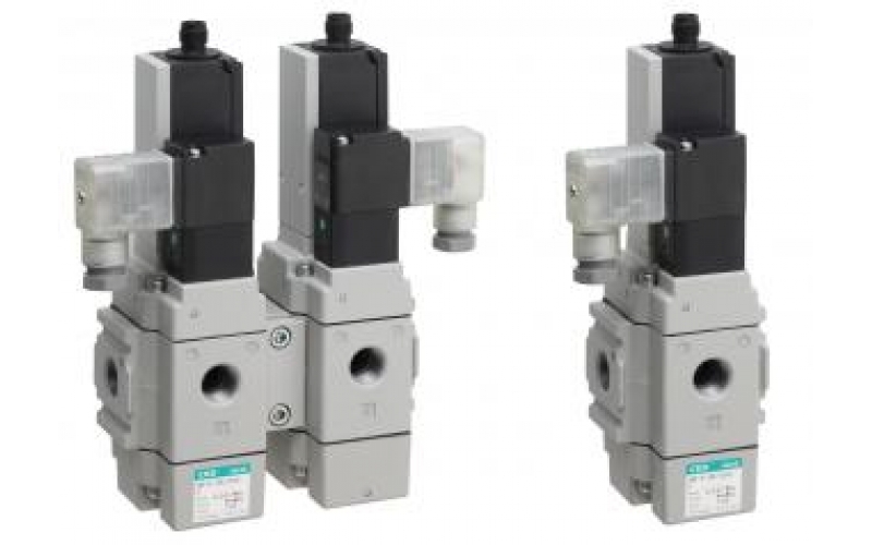 CKD  SNP-1 SNP-2 3-port solenoid valve with spool position detection