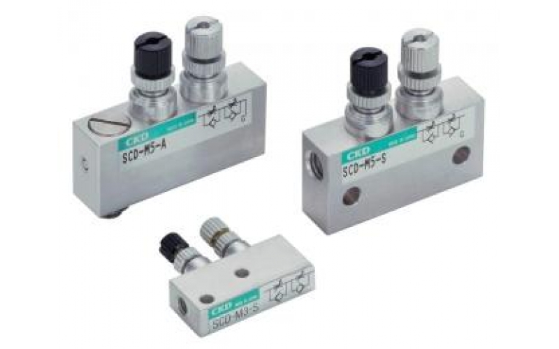 CKD  SCD-M3 SCD-M5 Miniature meter-in meter-out speed controller