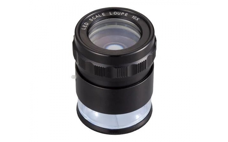 AS ONE  MG7174 Scale Loupe with LED Light 10 x　