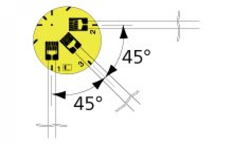 KYOWA  KFRB-1-120-D25 KFRB-05-120-D25 120Ω Triaxial, 0°/90°/45°