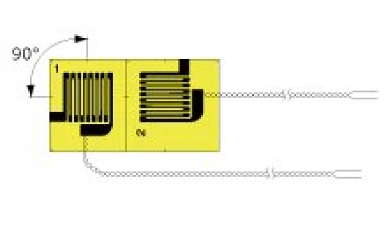 KYOWA  KFNB-5-350-D20 KFNB-2-350-D20 350Ω Biaxial, 0°/90° plane arrangement