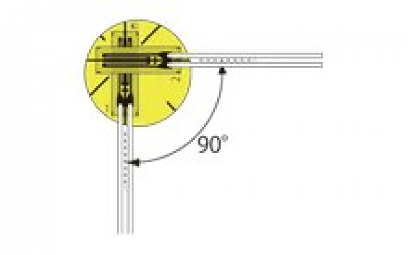 KYOWA KFU-5-350-D16 KFU-2-350-D16 KFU 350Ω Biaxial, 0°/90° stacked rosette High-temperature Foil Strain Gages (350ºC)