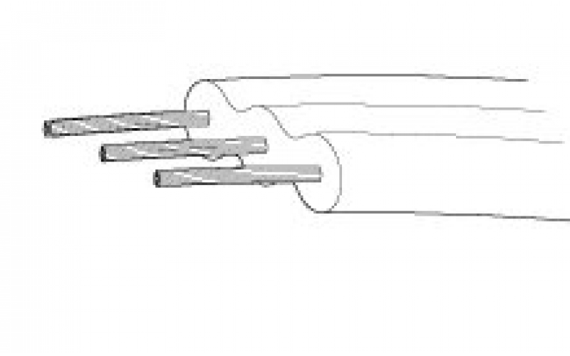 KYOWA L-2 Vinyl-coated flat 3-wire cable lead wire Cables