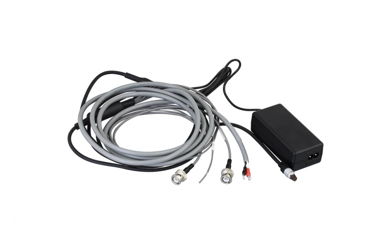 KYOWA TE-57CV-24V-BNC 8-pin connector 60FC-8P (female) to BNC connector (female)×2, crimp-style terminal, 2-pin receptacle