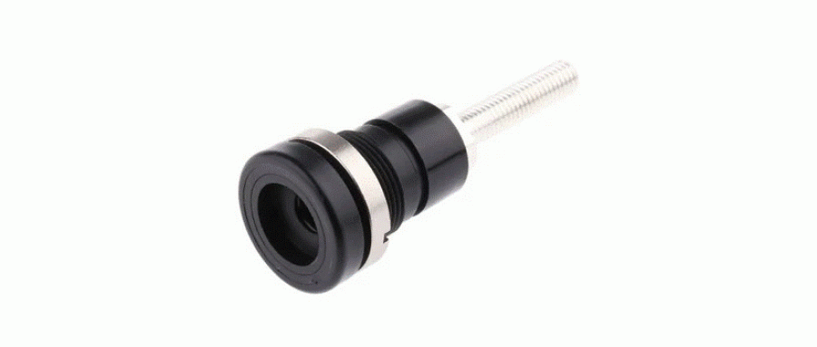 MULTI-CONTACT  マルチコンタクト バナナプラグ CuZn 63mm 黒