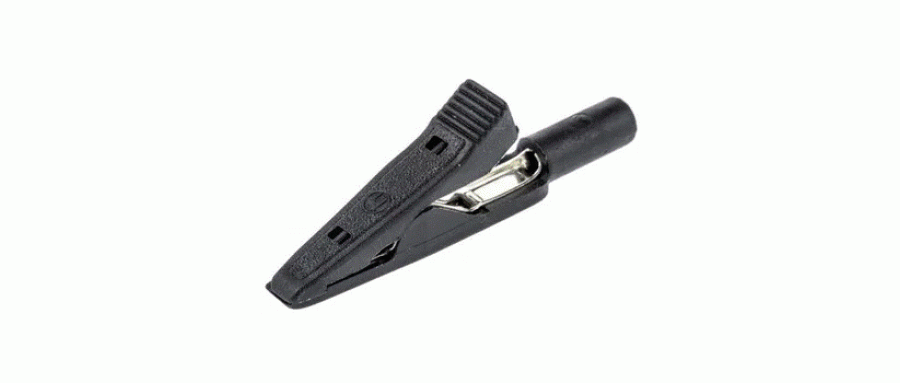 ヒルシュマン 930 317-800 ドルフィンクリップ 5A， 黒