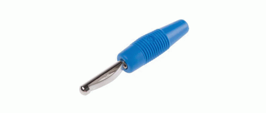 Hirschmann Test & Measurement バナナプラグ 真鍮 51mm 青