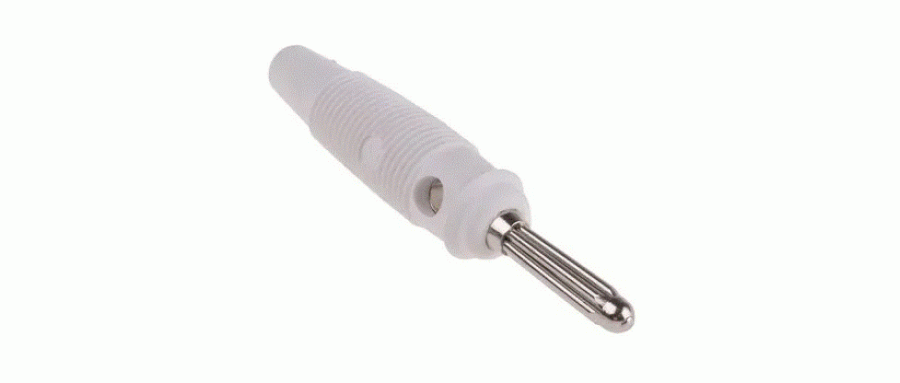 Hirschmann Test & Measurement バナナプラグ 真鍮 60mm 白  品番930727107仕様