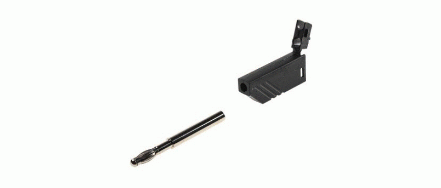 Hirschmann Test & Measurement バナナプラグ 真鍮 黒(934100100)  品番934100100仕様