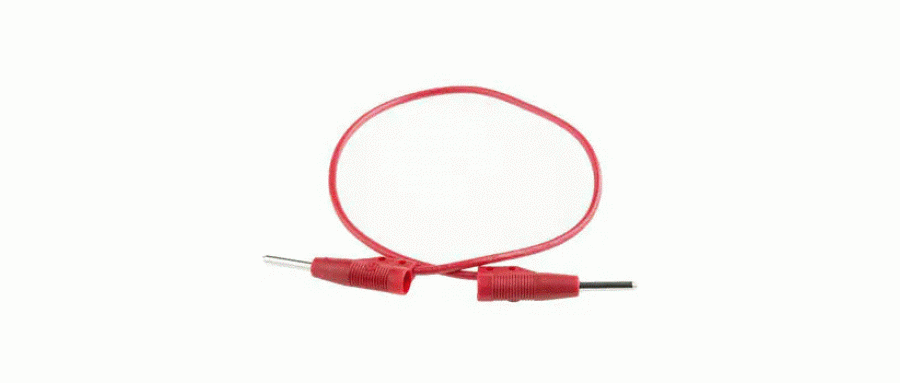 Hirschmann Test & Measurement テストリード線， 赤， 25cm(973594101)