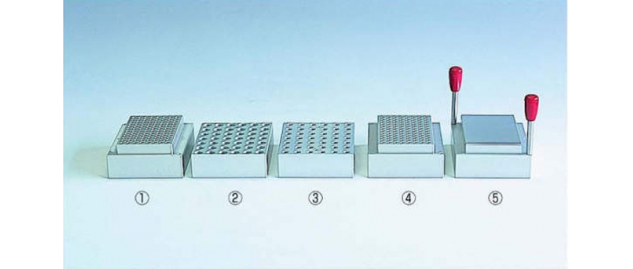 41-0063 NISSIN (Nisshin Rization) Aluminum block for thermoblock 0.1ml for PCR plate